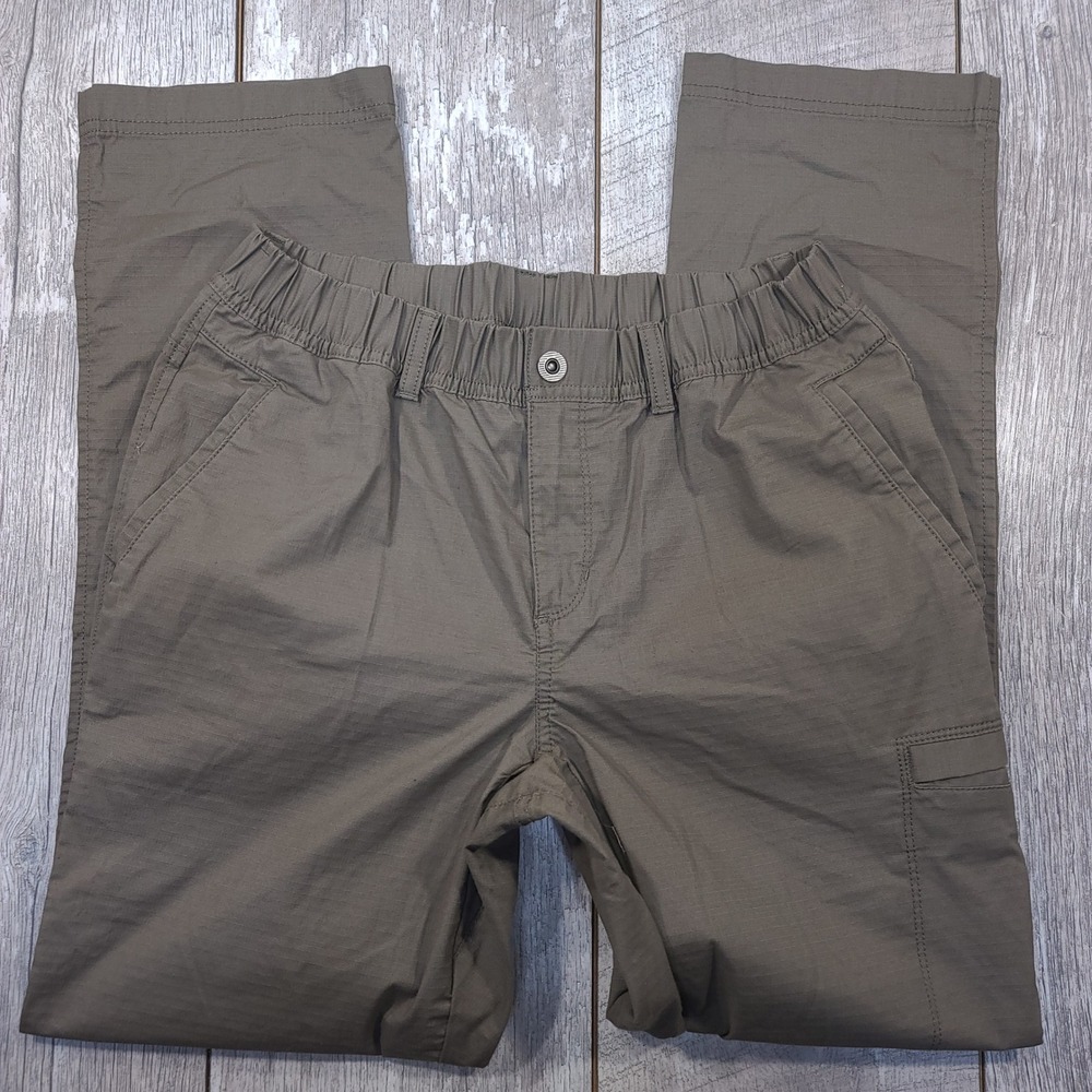 Prana Hiking Pants Womens 8 Brown Double Peak Ripstop Outdoor Cargo Trousers - Picture 3 of 9